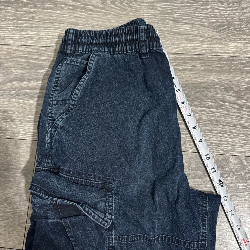 American Eagle Men's Navy Blue Cargo Relaxed Pants Cotton Blend Size Small - Picture 14 of 15